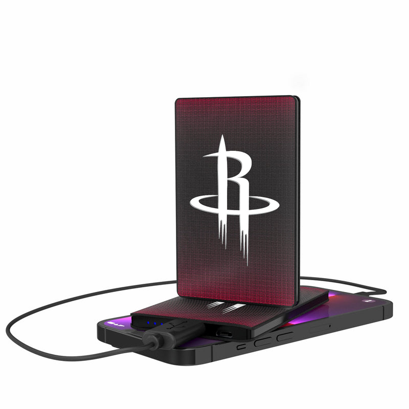 Houston Rockets Linen 2500mAh Credit Card Powerbank