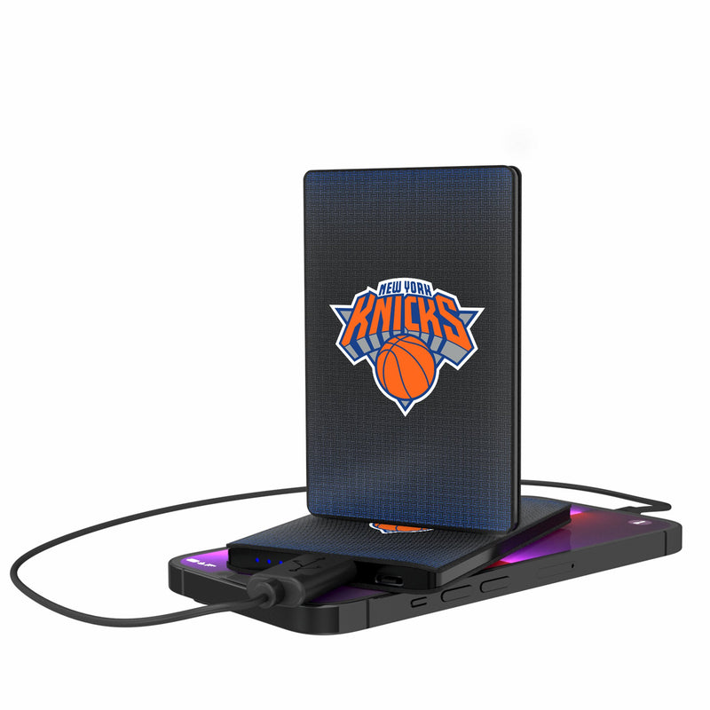 New York Knicks Linen 2500mAh Credit Card Powerbank