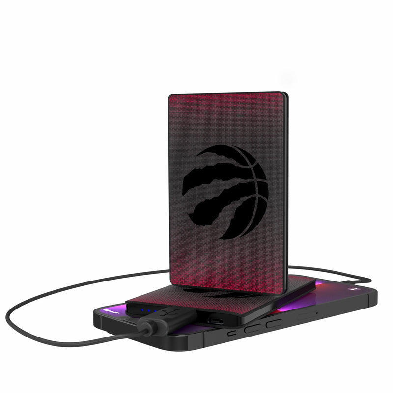 Toronto Raptors Linen 2500mAh Credit Card Powerbank