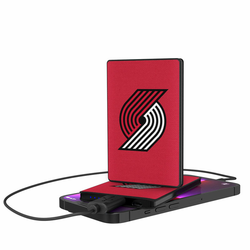 Portland Trail Blazers Solid 2500mAh Credit Card Powerbank