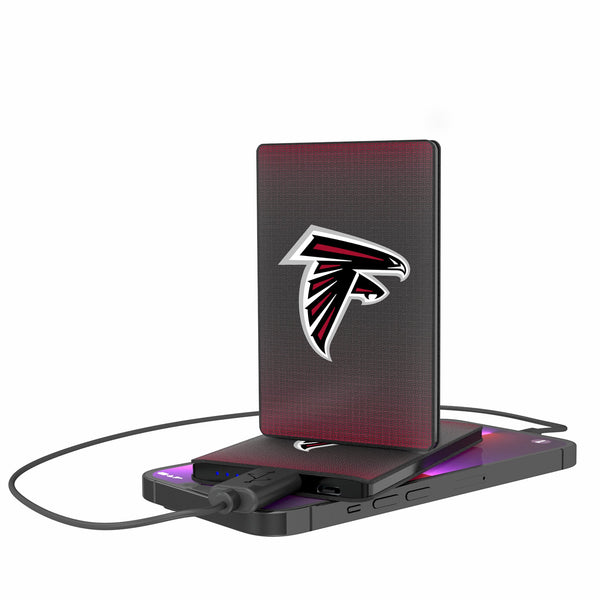 Atlanta Falcons Linen 2500mAh Credit Card Powerbank