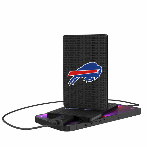 Buffalo Bills Text Backdrop 2500mAh Credit Card Powerbank