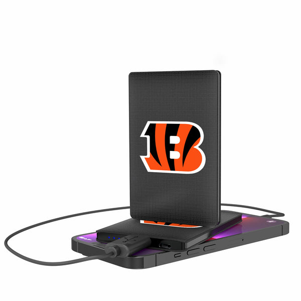 Cincinnati Bengals Linen 2500mAh Credit Card Powerbank