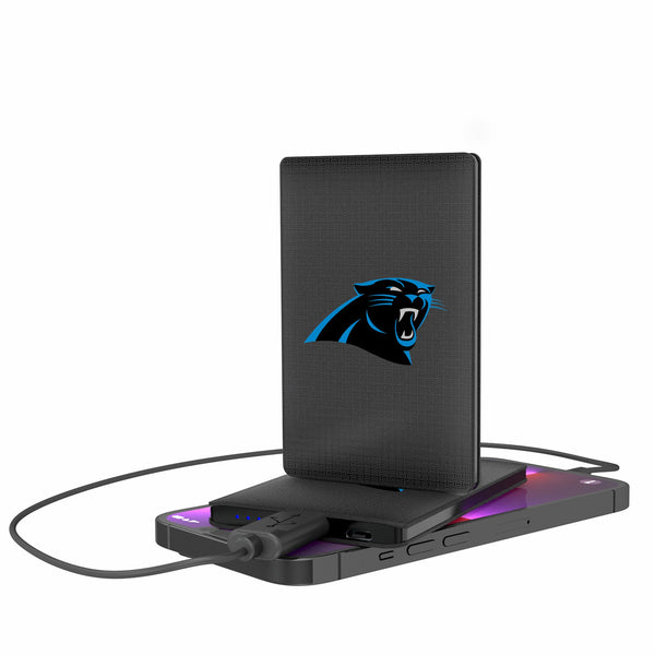 Carolina Panthers Linen 2500mAh Credit Card Powerbank