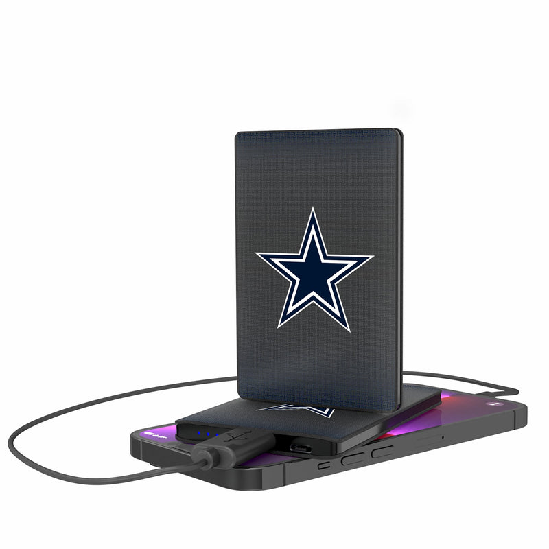 Dallas Cowboys Linen 2500mAh Credit Card Powerbank