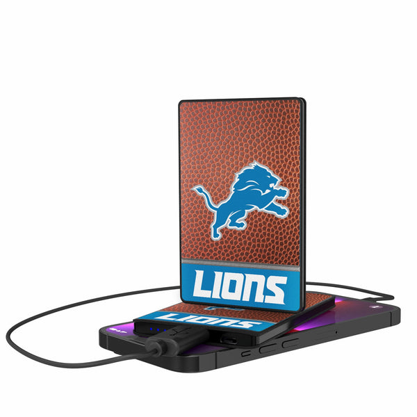 Detroit Lions Football Wordmark 2500mAh Credit Card Powerbank