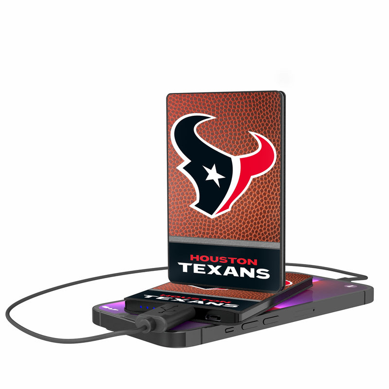 Houston Texans Football Wordmark 2500mAh Credit Card Powerbank