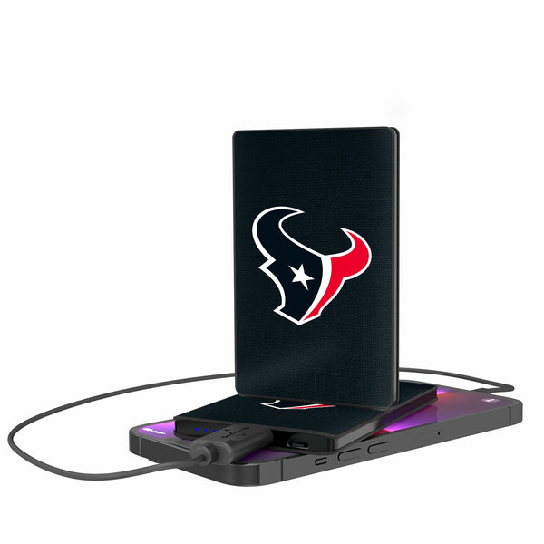 Houston Texans Solid 2500mAh Credit Card Powerbank