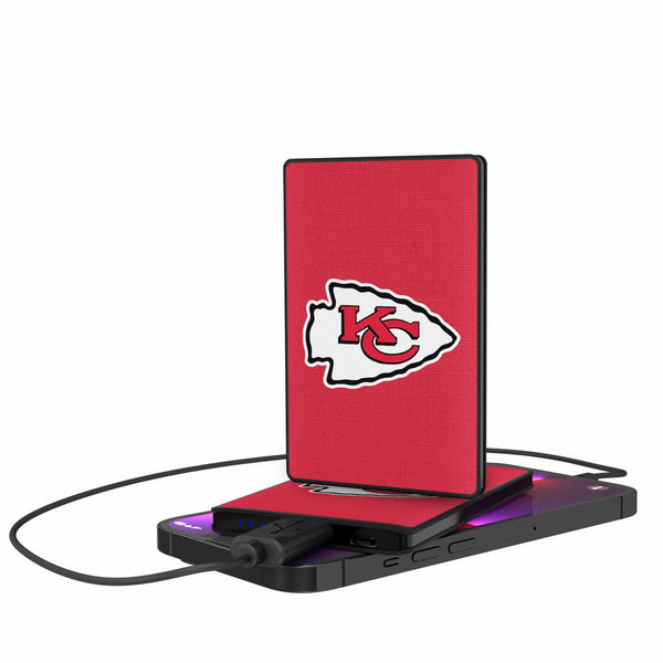 Kansas City Chiefs Solid 2500mAh Credit Card Powerbank