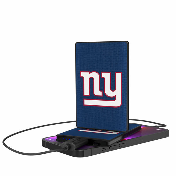 New York Giants Solid 2500mAh Credit Card Powerbank