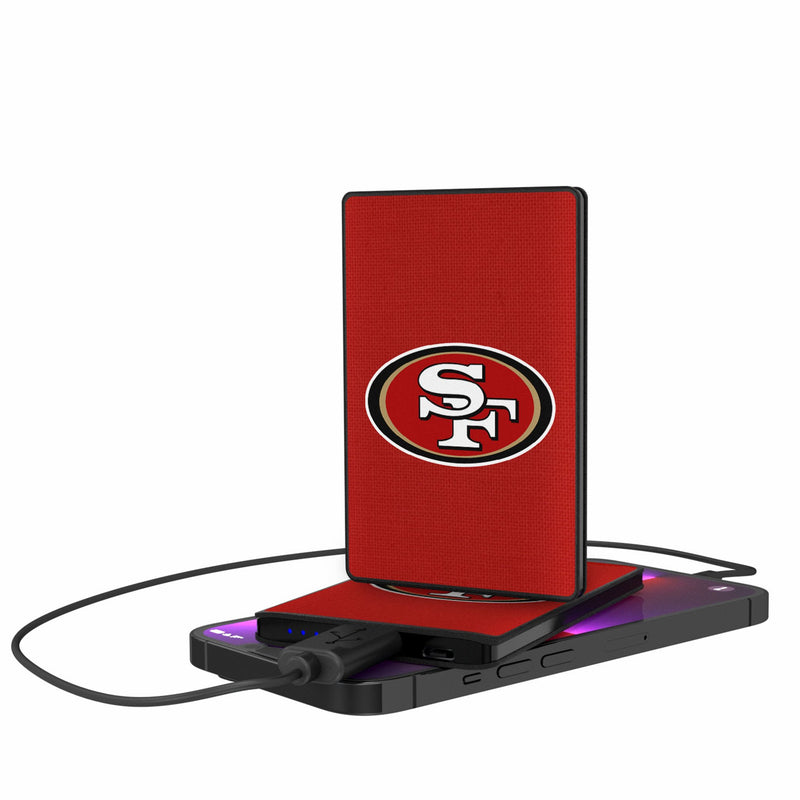 San Francisco 49ers Solid 2500mAh Credit Card Powerbank