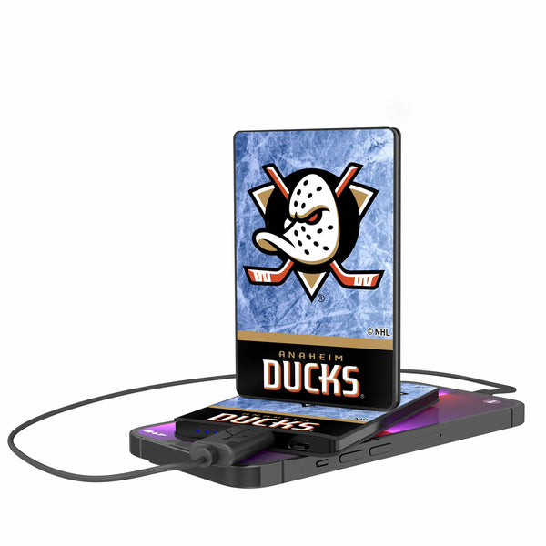 Anaheim Ducks Ice Wordmark 2500mAh Credit Card Powerbank