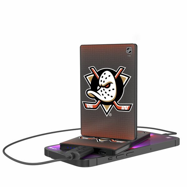 Anaheim Ducks Linen 2500mAh Credit Card Powerbank