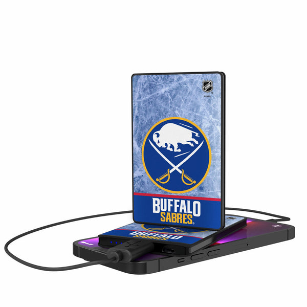 Buffalo Sabres Ice Wordmark 2500mAh Credit Card Powerbank