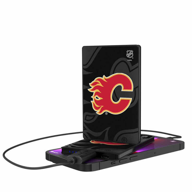 Calgary Flames Monocolor Tilt 2500mAh Credit Card Powerbank