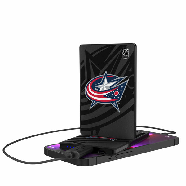 Columbus Blue Jackets Monocolor Tilt 2500mAh Credit Card Powerbank