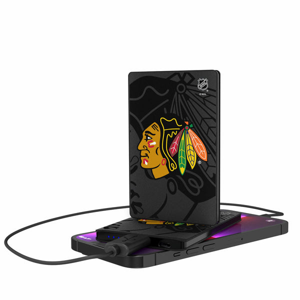 Chicago Blackhawks Monocolor Tilt 2500mAh Credit Card Powerbank