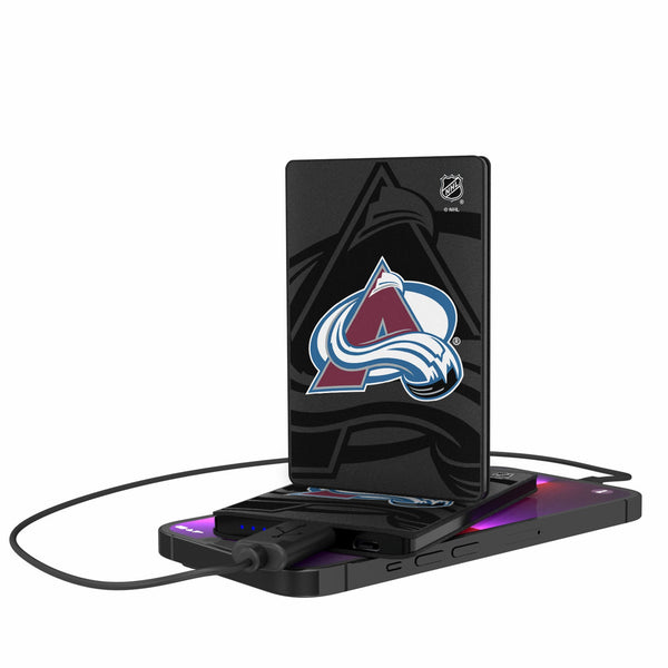 Colorado Avalanche Monocolor Tilt 2500mAh Credit Card Powerbank