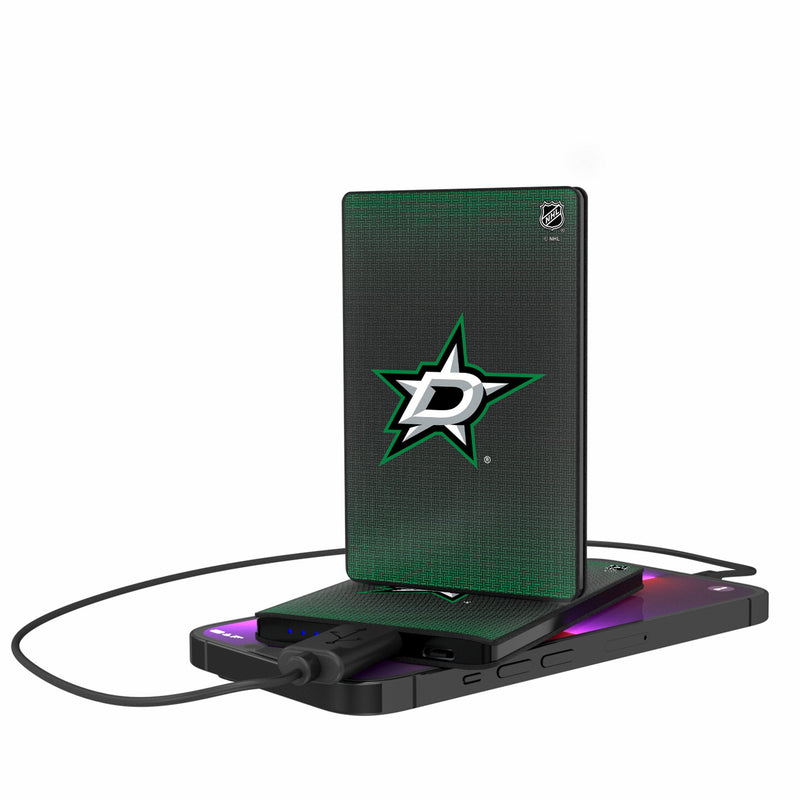 Dallas Stars Linen 2500mAh Credit Card Powerbank