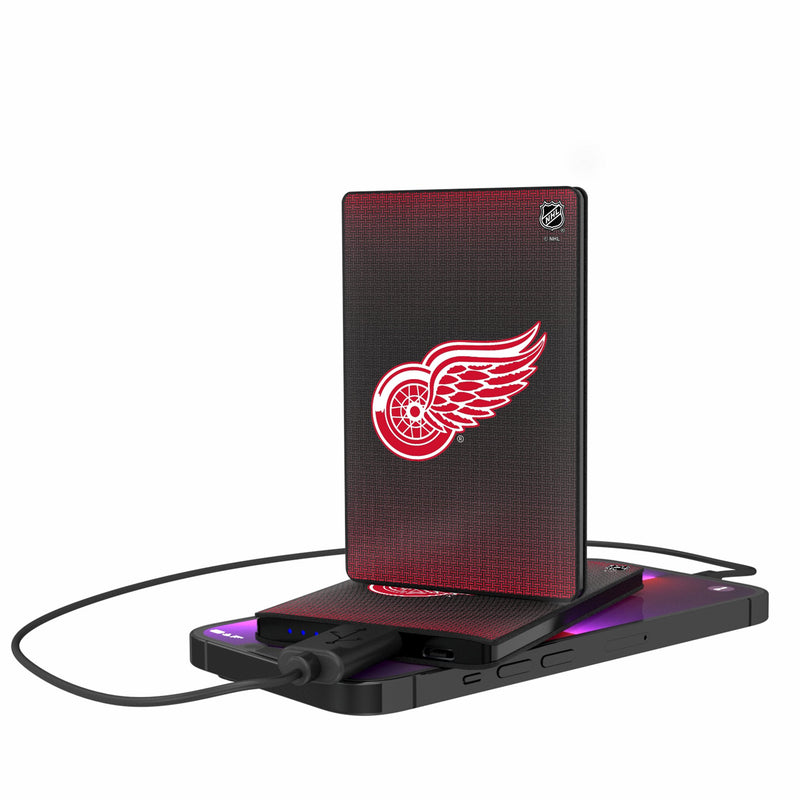 Detroit Red Wings Linen 2500mAh Credit Card Powerbank