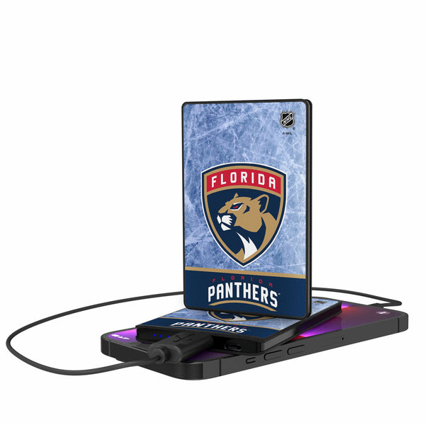 Florida Panthers Ice Wordmark 2500mAh Credit Card Powerbank