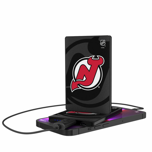 New Jersey Devils Monocolor Tilt 2500mAh Credit Card Powerbank