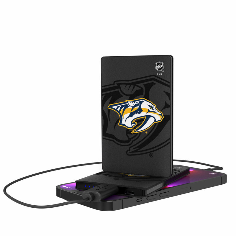 Nashville Predators Monocolor Tilt 2500mAh Credit Card Powerbank