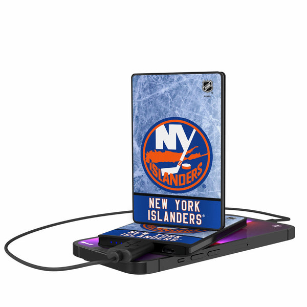 New York Islanders Ice Wordmark 2500mAh Credit Card Powerbank