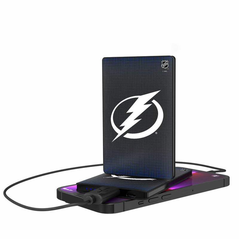 Tampa Bay Lightning Linen 2500mAh Credit Card Powerbank