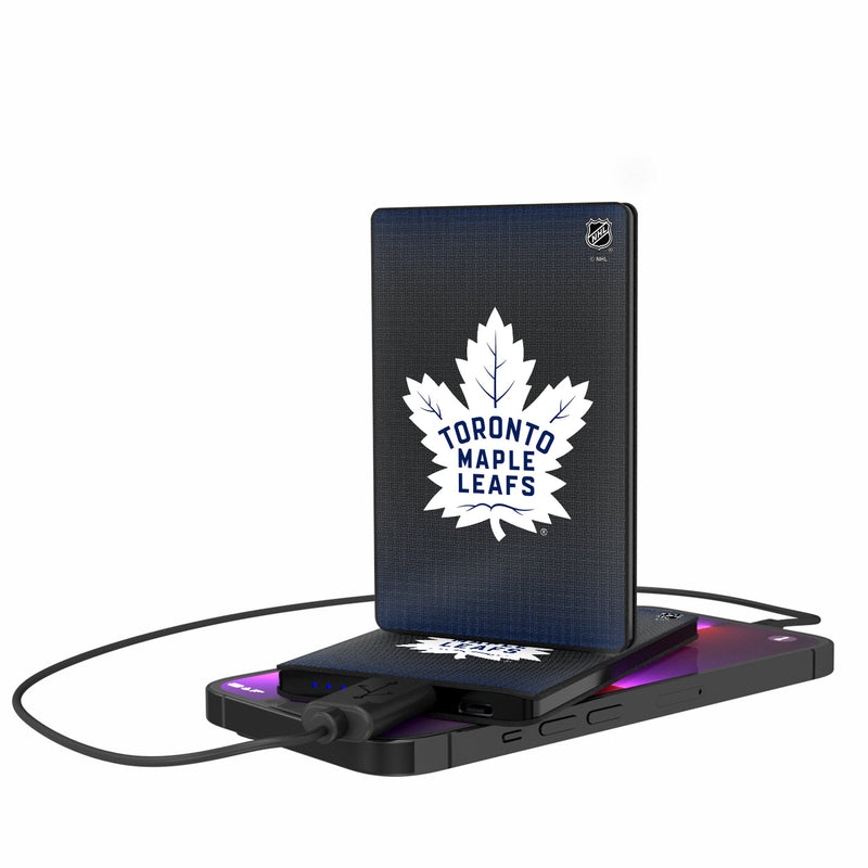 Toronto Maple Leafs Linen 2500mAh Credit Card Powerbank