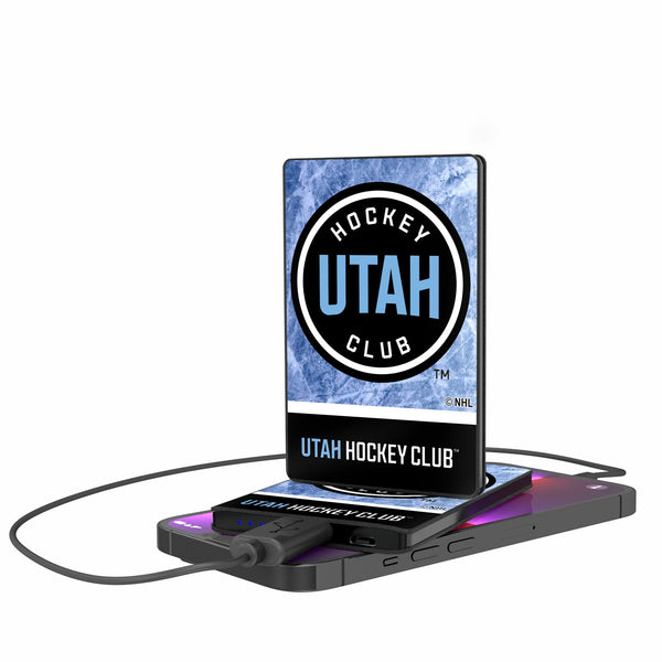 Utah Hockey Club Ice Wordmark 2500mAh Credit Card Powerbank