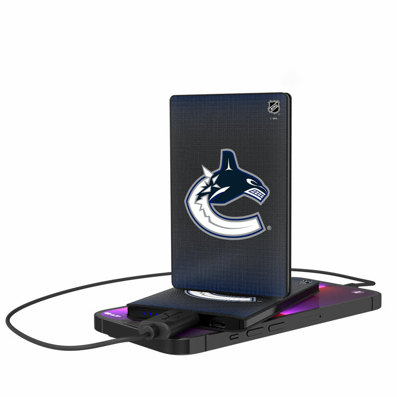 Vancouver Canucks Linen 2500mAh Credit Card Powerbank