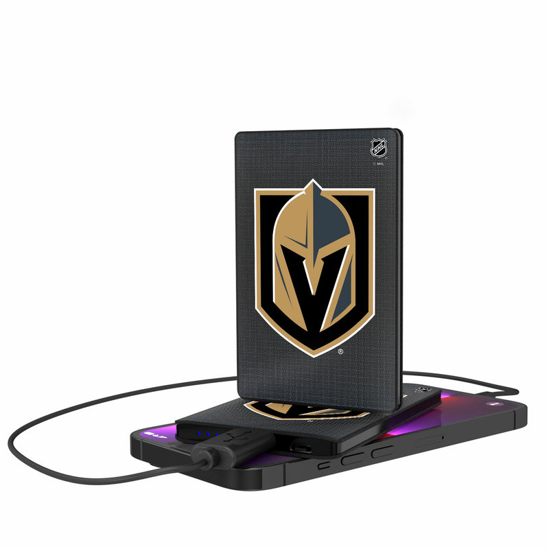 Vegas Golden Knights Linen 2500mAh Credit Card Powerbank