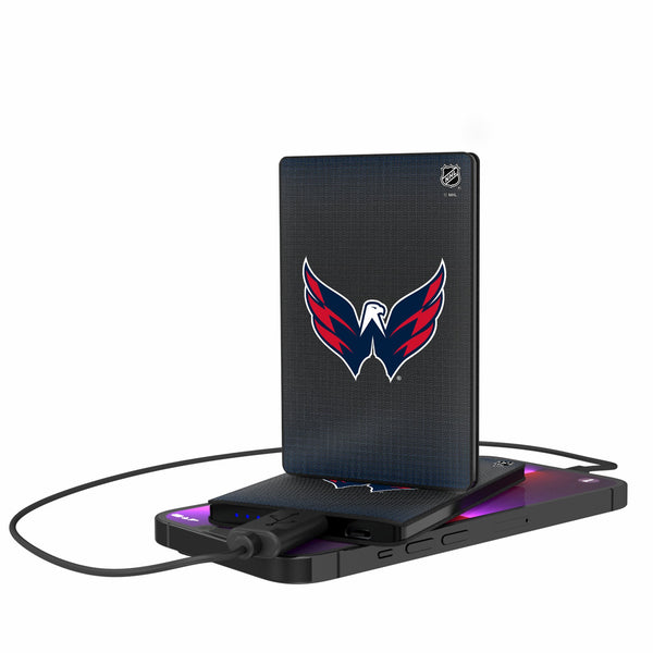 Washington Capitals Linen 2500mAh Credit Card Powerbank