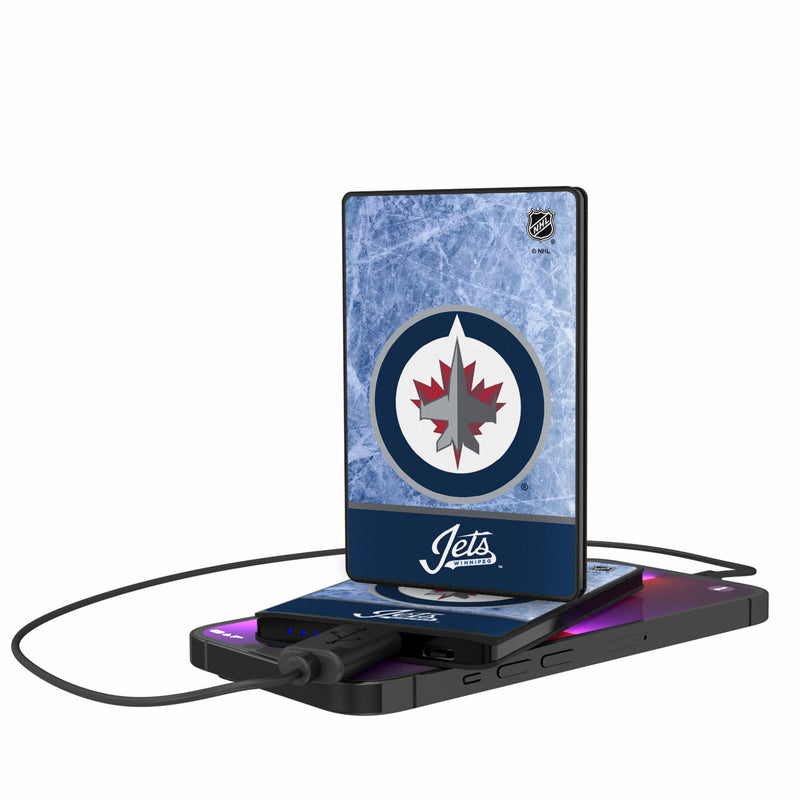 Winnipeg Jets Ice Wordmark 2500mAh Credit Card Powerbank