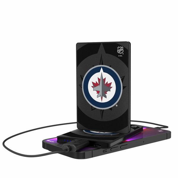 Winnipeg Jets Monocolor Tilt 2500mAh Credit Card Powerbank