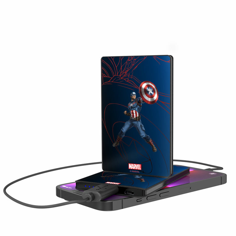 Marvel Avengers Captain America MechLine 2500mAh Credit Card Powerbank