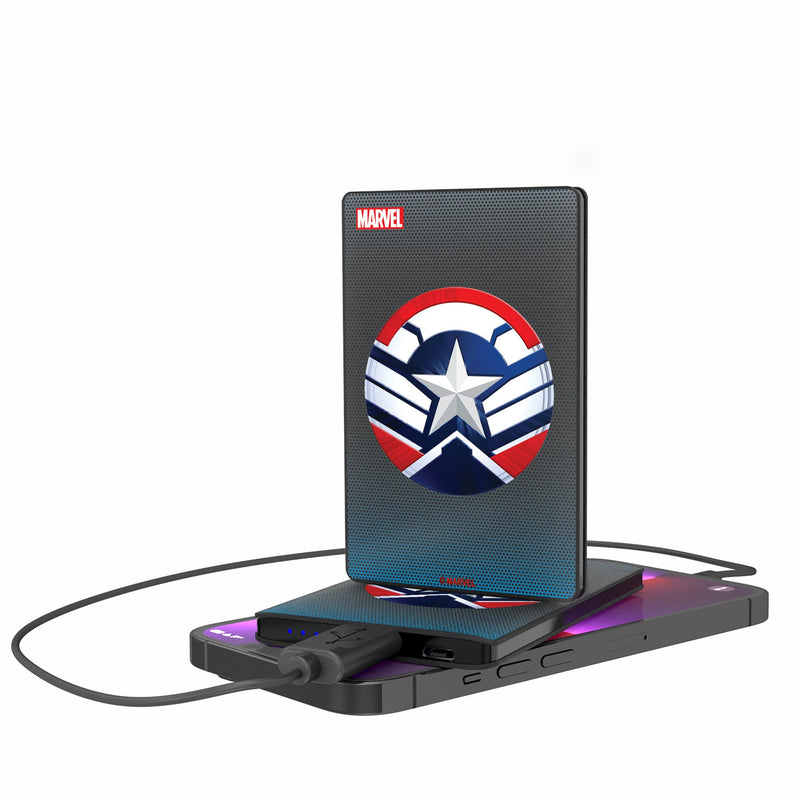 Marvel Avengers Sam Wilson Captain America Grid 2500mAh Credit Card Powerbank