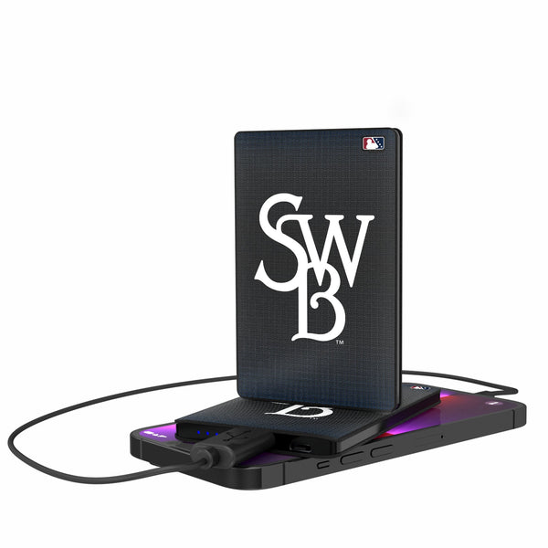 Scranton/Wilkes-Barre RailRiders Linen 2500mAh Credit Card Powerbank