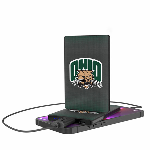 Ohio University Bobcats Linen 2500mAh Credit Card Powerbank