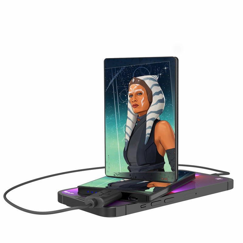 Star Wars Ahsoka Portrait 2500mAh Credit Card Powerbank