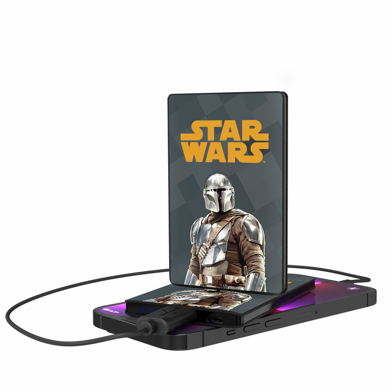 Star Wars: The Mandalorian Din Djarin Color Block 2500mAh Credit Card Powerbank