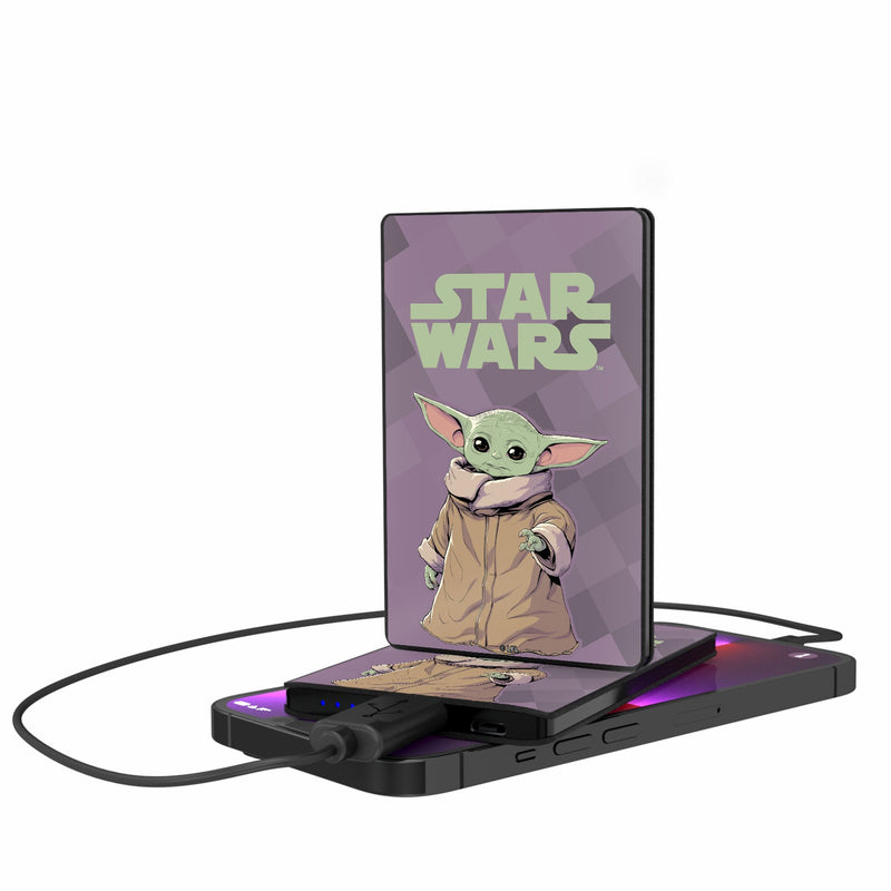 Star Wars: The Mandalorian Grogu Color Block 2500mAh Credit Card Powerbank