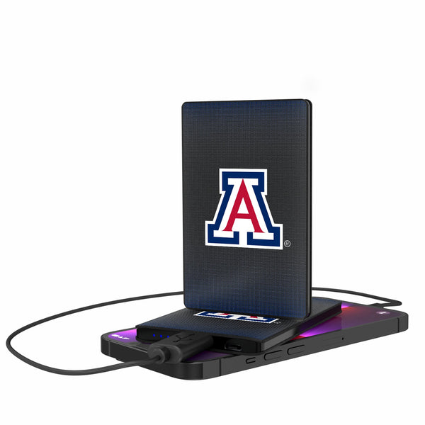 University of Arizona Wildcats Linen 2500mAh Credit Card Powerbank