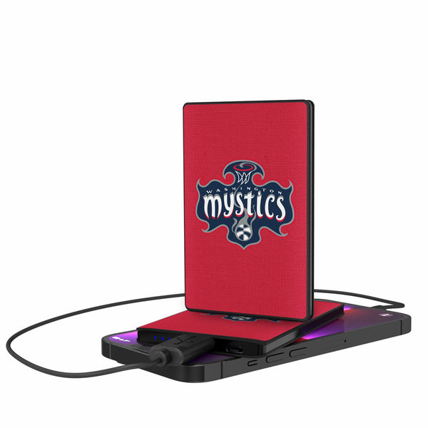 Washington Mystics Solid 2500mAh Credit Card Powerbank