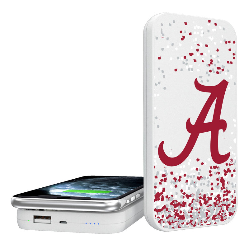 University of Alabama Crimson Tide Script A Confetti 5000mAh Portable Wireless Charger