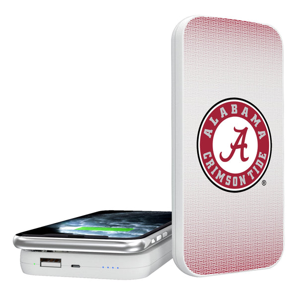 University of Alabama Crimson Tide Linen 5000mAh Portable Wireless Charger