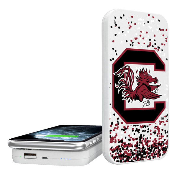 University of South Carolina Gamecocks Confetti 5000mAh Portable Wireless Charger