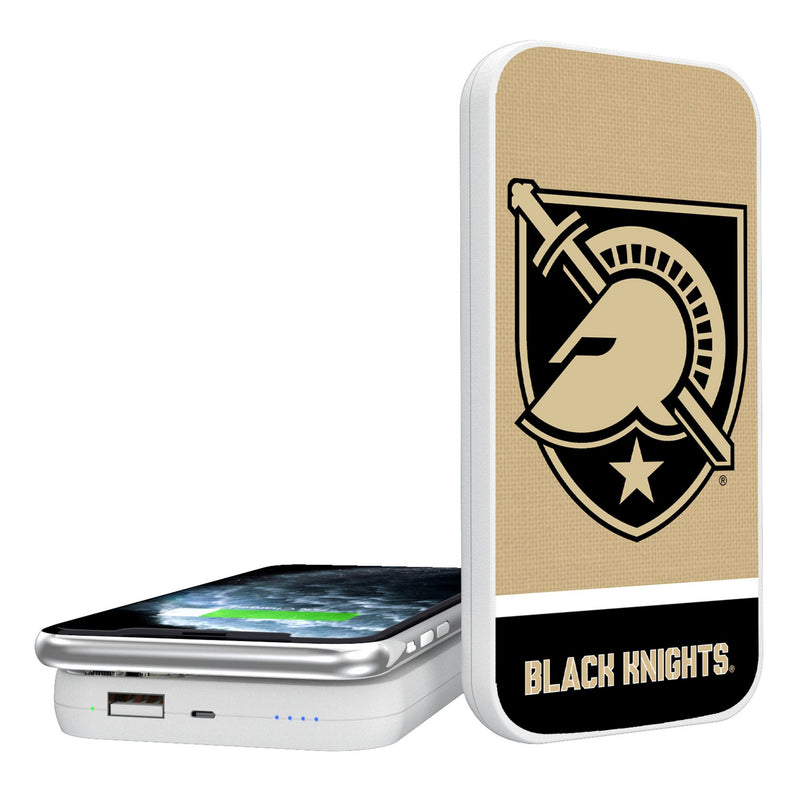 United States Military Academy Black Knights Endzone Solid 5000mAh Portable Wireless Charger