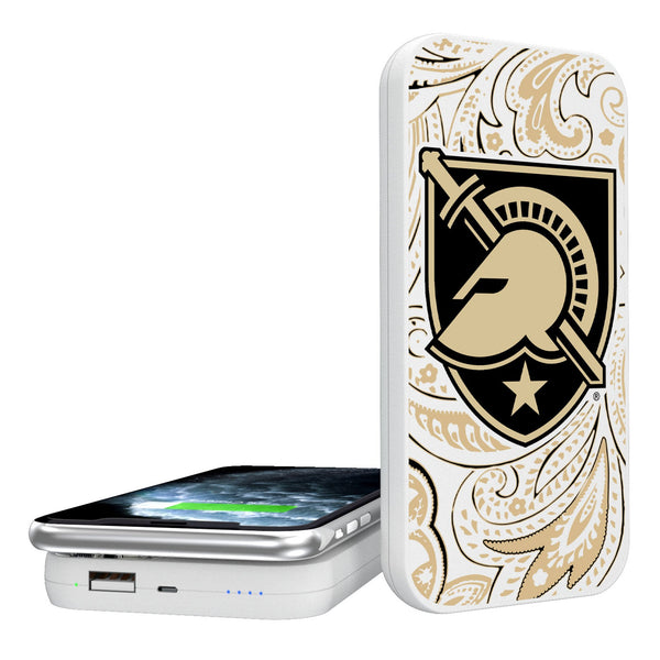 United States Military Academy Black Knights Paisley 5000mAh Portable Wireless Charger